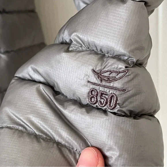 L.L. Bean Women's Ultralight 850 Down Jacket, Gray, Size XL, Downtek Pertex - Picture 8 of 14